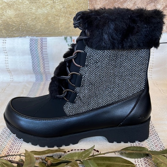 🖤 NEW JBU Lace Up Mid-Calf Winter & Cold Weather Boots — Women’s Size 8 🖤 - Picture 9 of 17